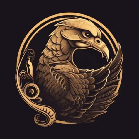 Premium AI Image | Eagle cartoon logo 3