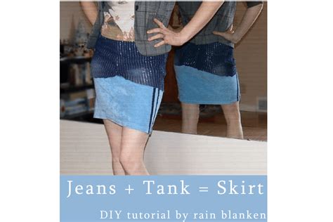 Upcycled Fashion 5 Ways To Turn Jeans Into A Skirt