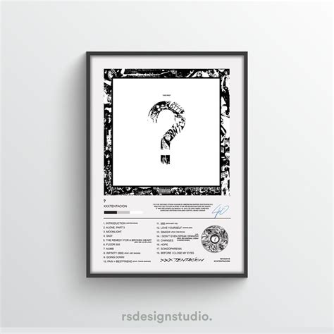 Xxxtentacion ? Album Poster - ?, Music Prints, Gifts, Album Art, Music ...