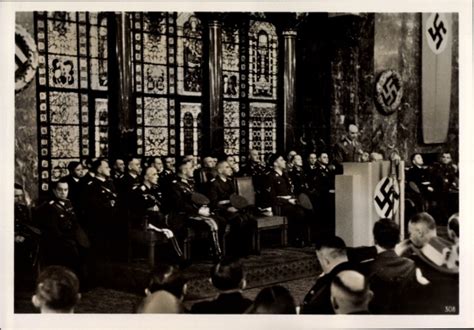 Foto Heinrich Hoffmann Gauleiter Greiser Während Einer Akpoolde