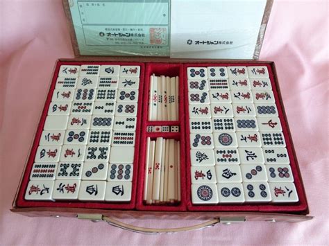 Japanese Mahjong Game Setjapanese Mahjong Setvintage Riichi Etsy