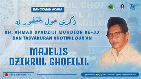 Majelis Dzikrul Ghofilin Rangkaian Acara Haul Kamis Desember