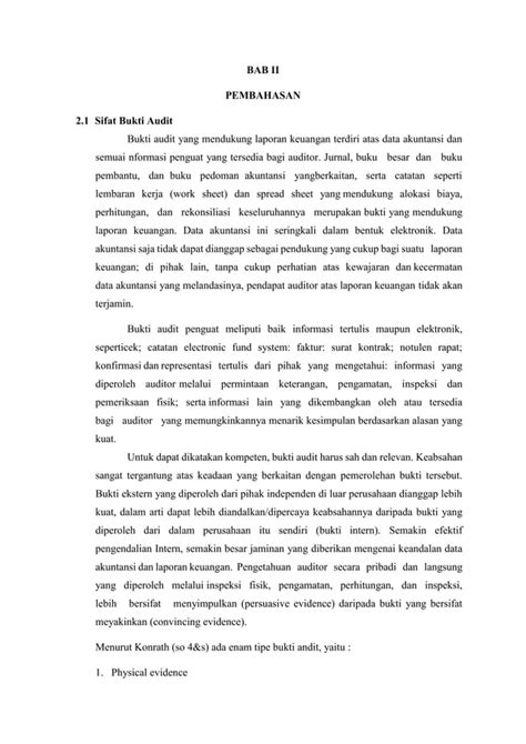 Makalah Kel Bukti Audit Dan Sampling Docx