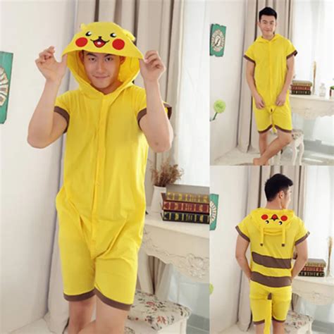 Wholesale Summer Animal Onesies Cartoon Unisex Adult Pikachu Onesie