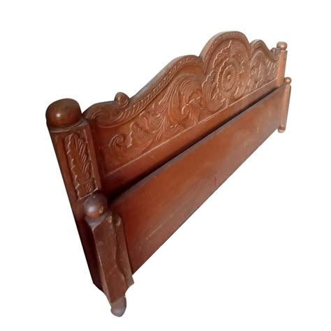 Brown Polished Teak Wood Bed Headboard Bed Size 8x6feet At Rs 30000