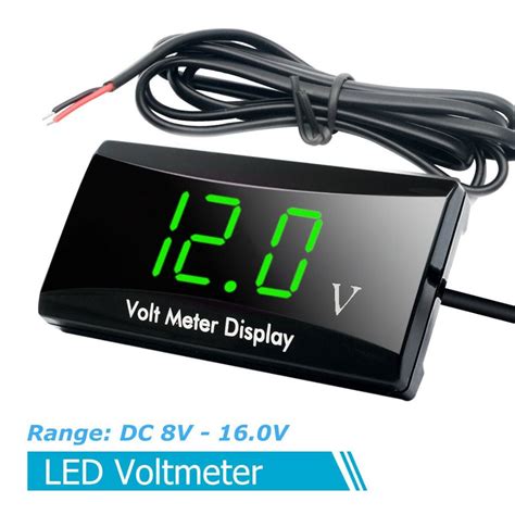 Cheap Pdto V Car Motorcycle Mini Led Digital Display Voltmeter