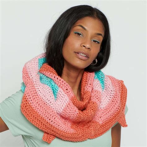 Free Easy Caron Spread Your Wings Shawl Crochet Pattern Yarnspirations