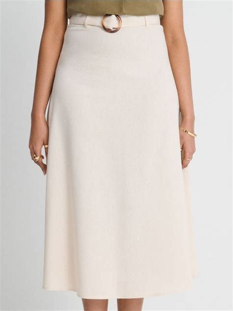 Fustă clasică Culoare nude SINSAY FJ X