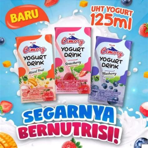 Jual Cimory Yoghurt Drink Blueberry Strawberry Mixed Fruit Ml