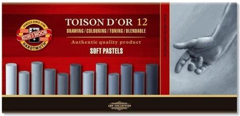 KOH I NOOR TOISON D OR 8522 Artist S Soft Pastels Grey Pack Of 12