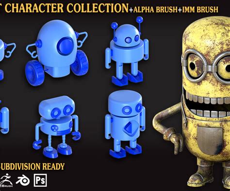 ArtStation - Robot characters collection_Vol_01 | Game Assets