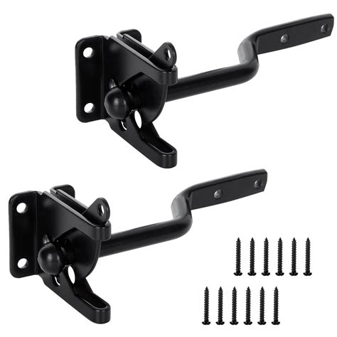 Buy LIVTE 2 Pack Self Locking Gate Latch Automatic Gravity Lever Gate