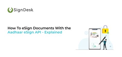 Aadhaar Esign Api Signdesk