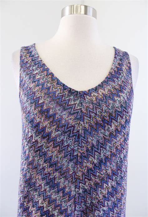 Maeve Anthropologie Westwater Chevron Knit Drop Waist Dress Size XS