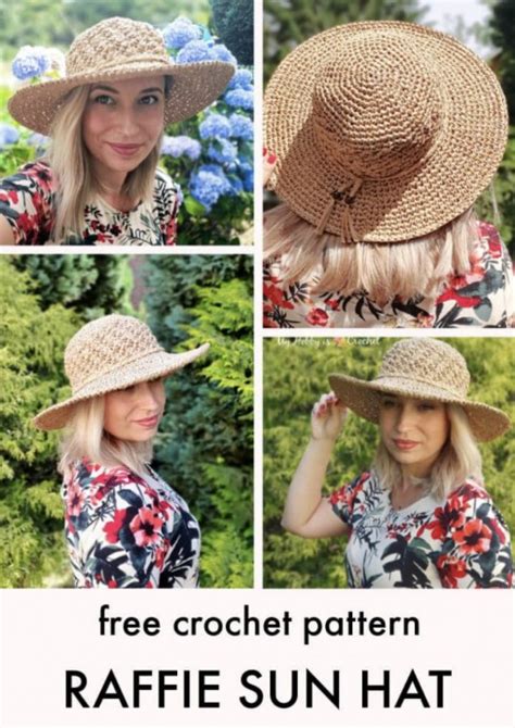 Raffia Sun Hat Crochet Pattern Free Crochet Pattern Craftorator