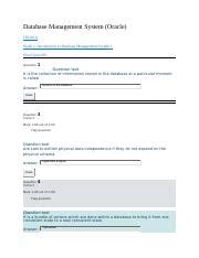 Sq Docx Database Management System Oracle It A Week