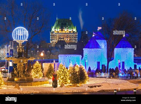 Canada, Quebec province, Quebec, Quebec Winter Carnival, Ice Palace of ...