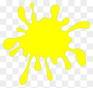 Yellow Splat Clip Art At Clker Yellow Colour Splash Clipart Free