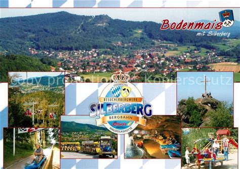 Ak Ansichtskarte Bodenmais Stadtpanorama Mit Silberberg Bayerischer