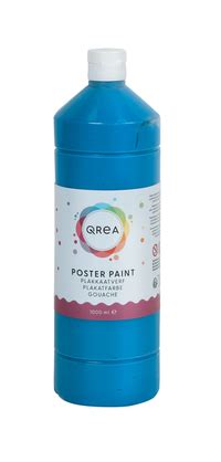 Plakkaatverf Qrea Blauw 1000ML Kantoorartikel 1406691 Bruna