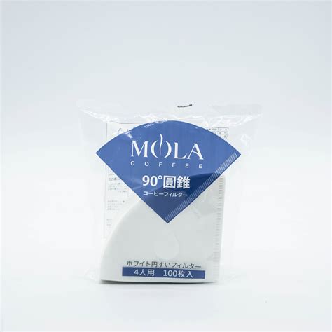 Mola Bleached Coffee Filter V02 100 Pcs Bag Blue Bluekoff Good