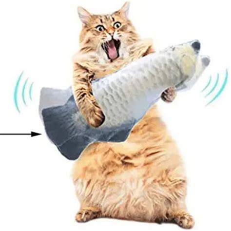 A3 Electric Cat Fish Toy Animated Swing Fish For Interactive Etsy