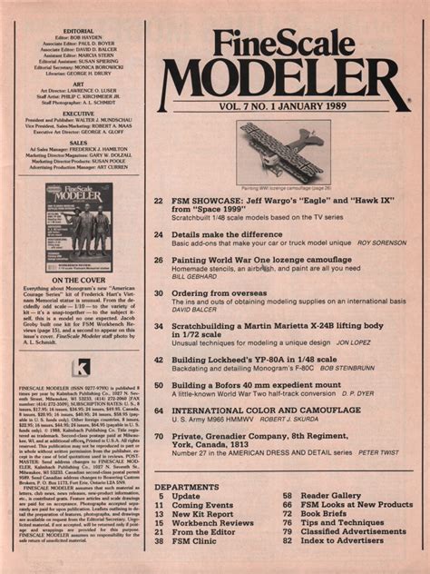 Finescale Modeler Magazine Vol No Th Century House