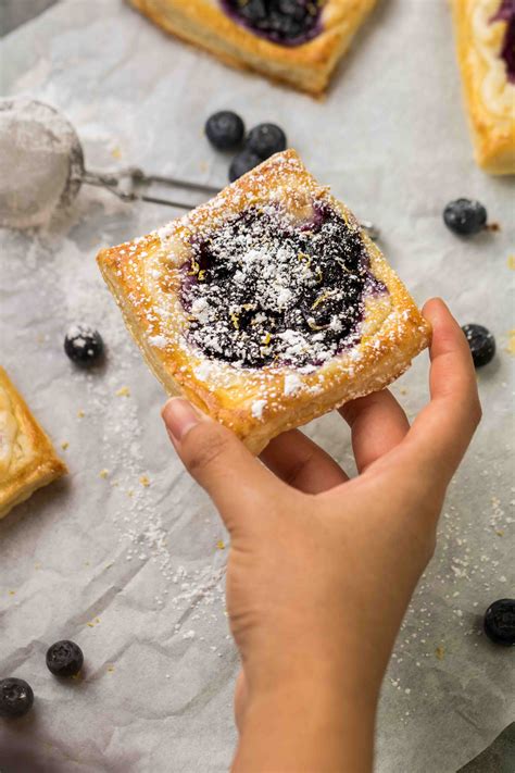 The Easiest Blueberry Cheese Danish With Puff Pastry Lifestyle Of A