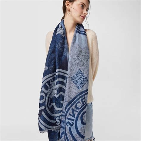 Foulard Kaos Mini Stamp De Jacquard Azul Tous