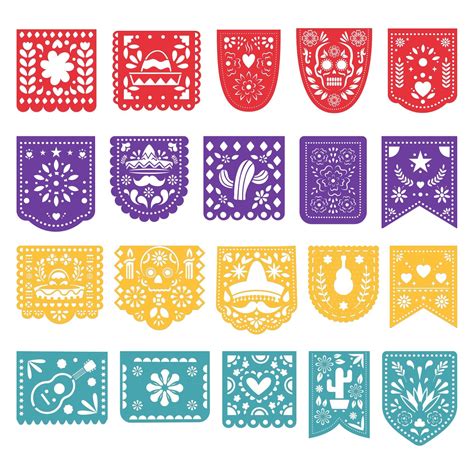 Papel Picado Svg Papel Picado Clipart Mexican Svg Papel Picado