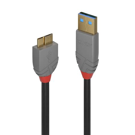 1m Usb 32 Type A To Micro B Cable 5gbps Anthra Line From Lindy Uk