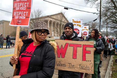 Scenes From A Sick Out Dps Educators Staff And Their Supporters