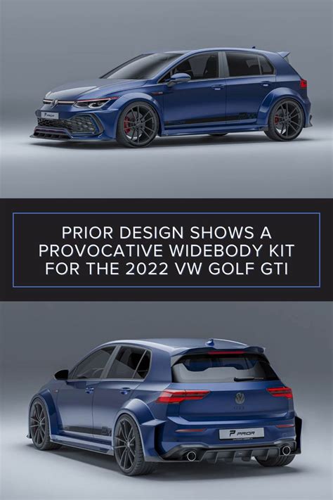 Prior Design Shows A Provocative Widebody Kit For The 2022 VW Golf GTI