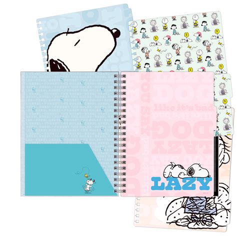 DGNOTTAS CUADERNO A4 SNOOPY 5 CURSOS MODELO ALEATORIO PaperStop