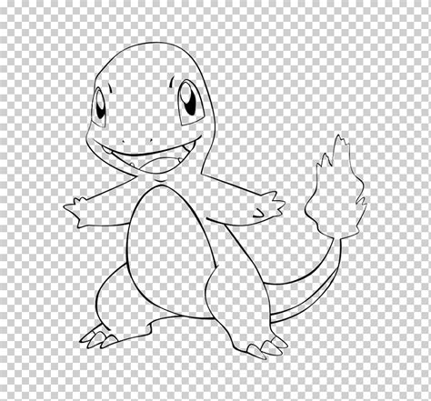 Charmander Libro Para Colorear Charmeleon L Nea Arte En Blanco Y Negro