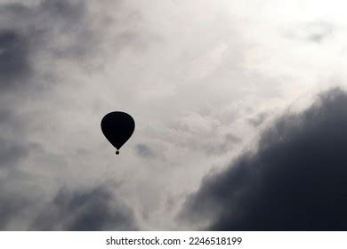 Hot Air Balloon Stormy Cloudy Dark Stock Photo 2246518199 Shutterstock