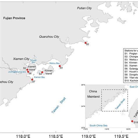 Map Of The Xiamen Island And Its Adjacent Coastal Regions Download Scientific Diagram