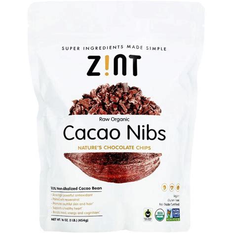 Zint Raw Organic Cacao Nibs 16 Oz Pkg Swanson®