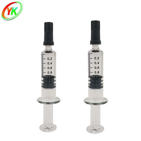 Ml Luer Lock Glass Distillate Syringes For Oil China Glass Syringe