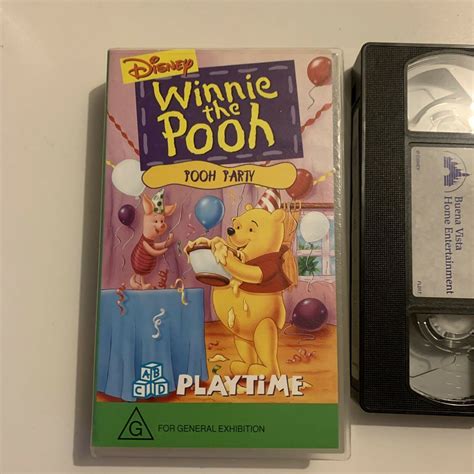 Winnie The Pooh Pooh Party Vhs 1994 Pal Retro Unit