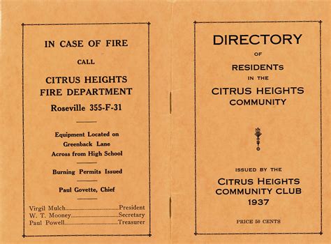 Citrus Heights Community Club - Citrus Heights Historical Society