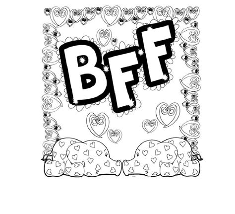 Cute Bff Coloring Pages