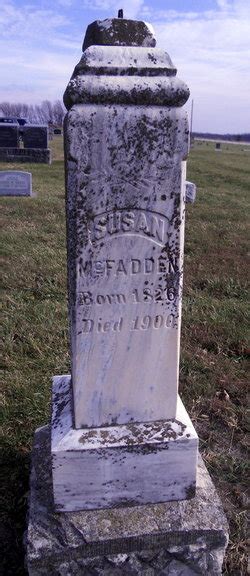 Susan Shanks McFadden 1826 1900 Mémorial Find a Grave