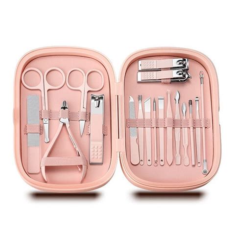 18 Pieces Professional Manicure & Pedicure Kit & Care Set | Shop Today ...