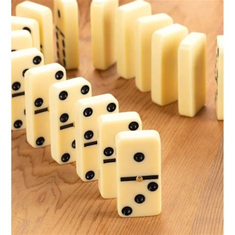 Juvale Classic Dominoes Piece Set Double Six Ivory Tiles In Wooden