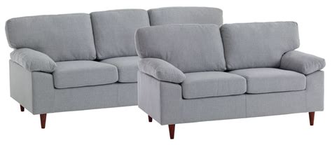 Sofa Set GEDVED Set Of 2 Light Grey JYSK