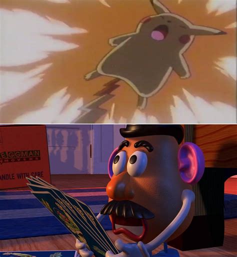 Mr. Potato Head Shocked At Pikachu Hurt by GoldJeff3031996 on DeviantArt