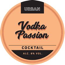 Urban Cocktails Vodka Passion 10 L Fustage 8 Depot Danmark