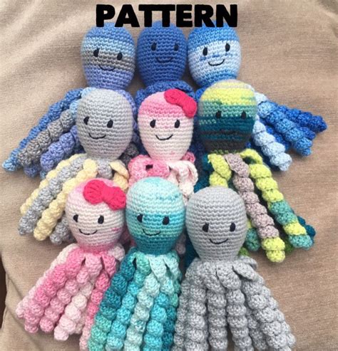 Crochet Octopus Pattern Digital Download Nicu Preemie Etsy España