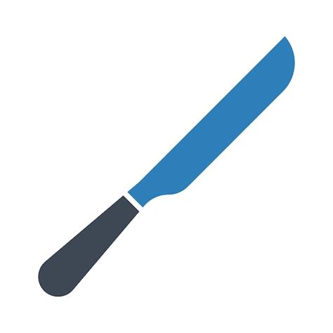 Estilo De Ilustración Vectorial Del Cuchillo De Pan Vector Premium